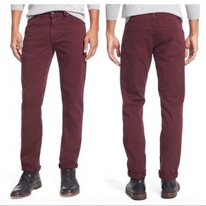 J Brand Tyler Slim Fit Stretch Jeans Cabernet Wash